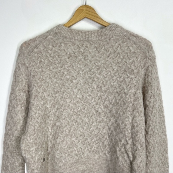 Lululemon NWT Alpaca Wool-Blend Crosshatch Sweater Heathered Crepe - Picture 8 of 12